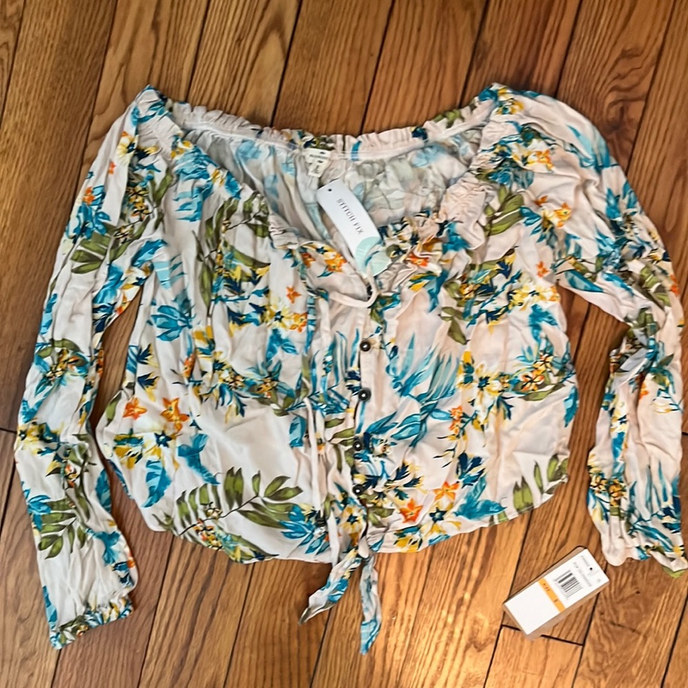 Floral off the shoulder